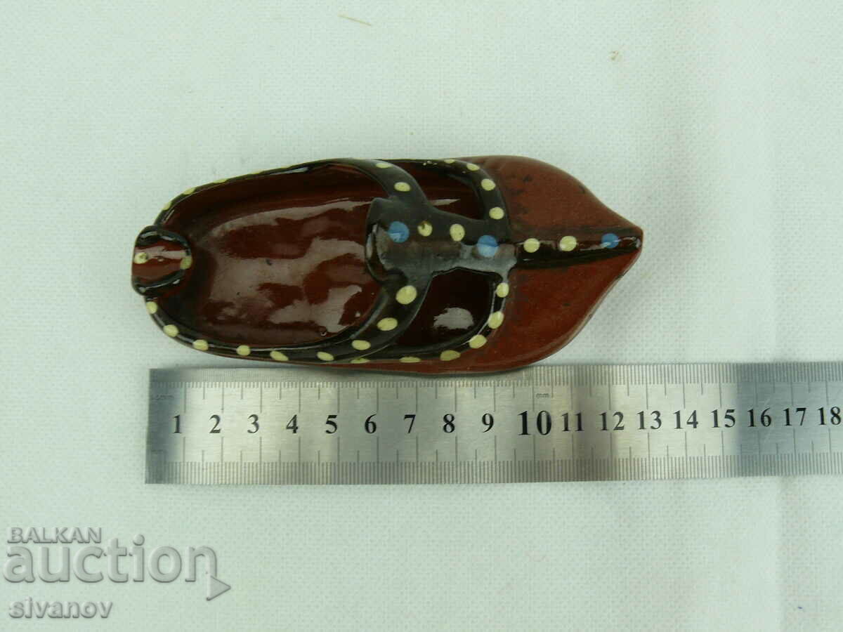 Παλιό κεραμικό τασάκι κυπαρίσσι #2289 - 5