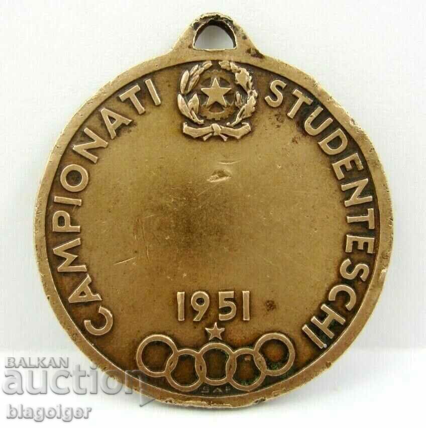 ITALIA-MEDALIA PREMIE-CAMPIONAT STUDENT-1951 cu preț 15.00 BGN | € 7.67 ITALIA-MEDALIA PREMIE-CAMPIONAT STUDENT-1951 cu preț 15.00 BGN | € 7.67
