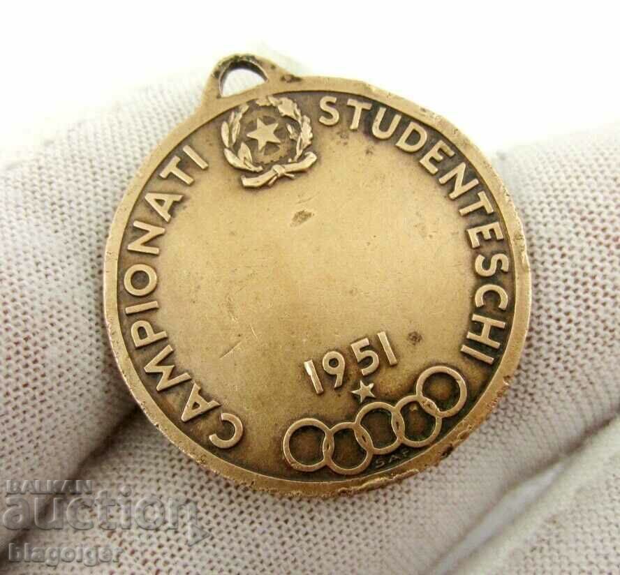 Livrarea ITALIA-MEDALIA PREMIE-CAMPIONAT STUDENT-1951 Livrarea ITALIA-MEDALIA PREMIE-CAMPIONAT STUDENT-1951