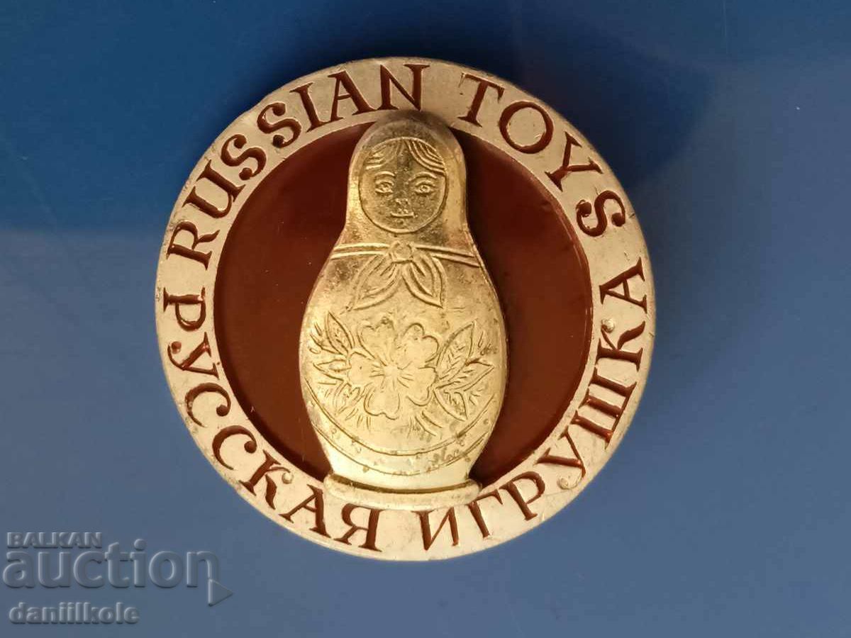 Auction *$*Y*$* LARGE BADGE USSR RUSSIAN TOY MATRYOSHKA *$*Y*$* Auction *$*Y*$* LARGE BADGE USSR RUSSIAN TOY MATRYOSHKA *$*Y*$*