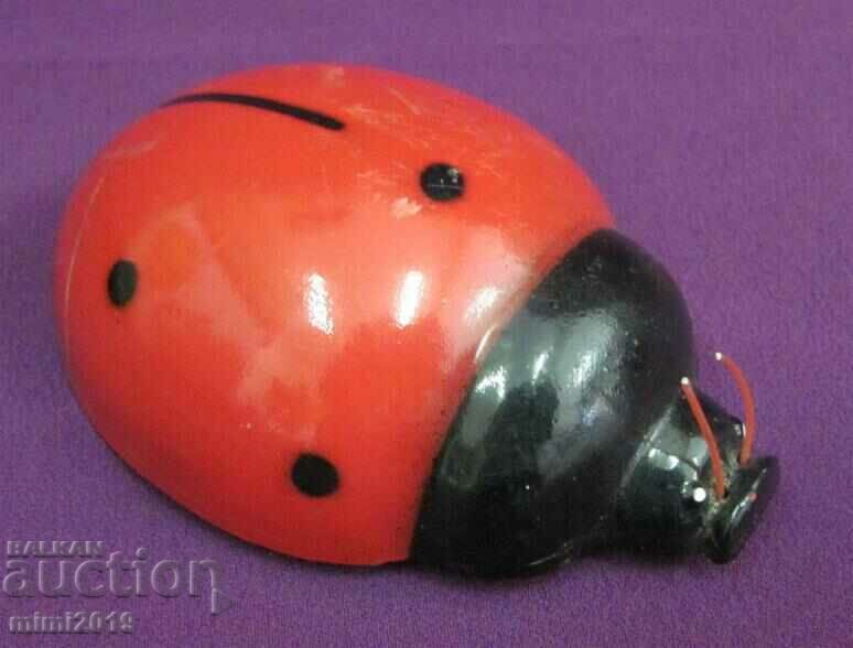 60's Vintich Children's Mechanized Ladybug Toy