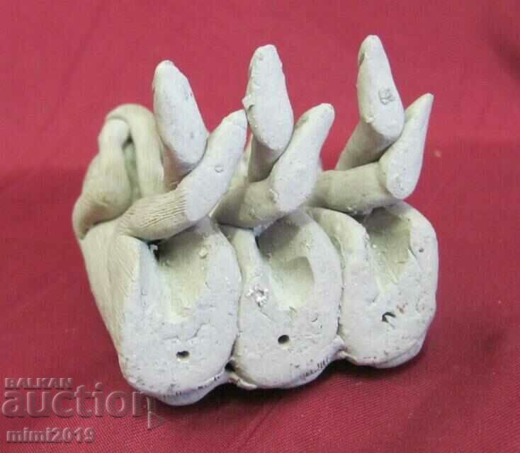 19th century Ceramic Figure - The Three Monkeys - 6 19th century Ceramic Figure - The Three Monkeys - 6