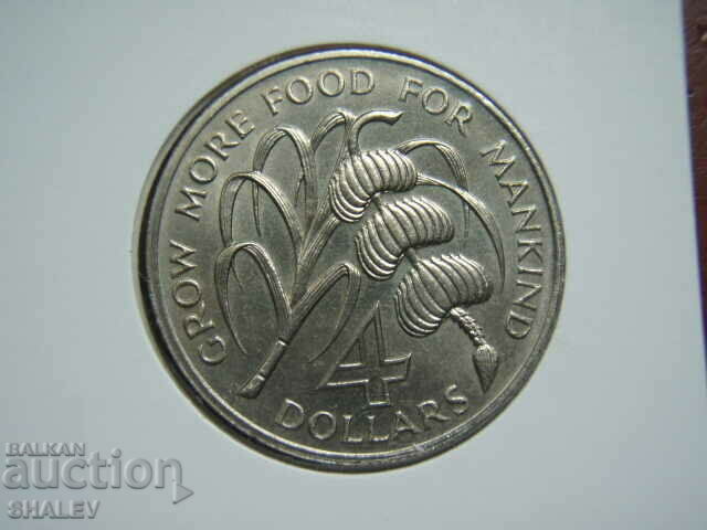 4 dolari 1970 Barbados (4 dolari Barbados) - Unc - 7 4 dolari 1970 Barbados (4 dolari Barbados) - Unc - 7