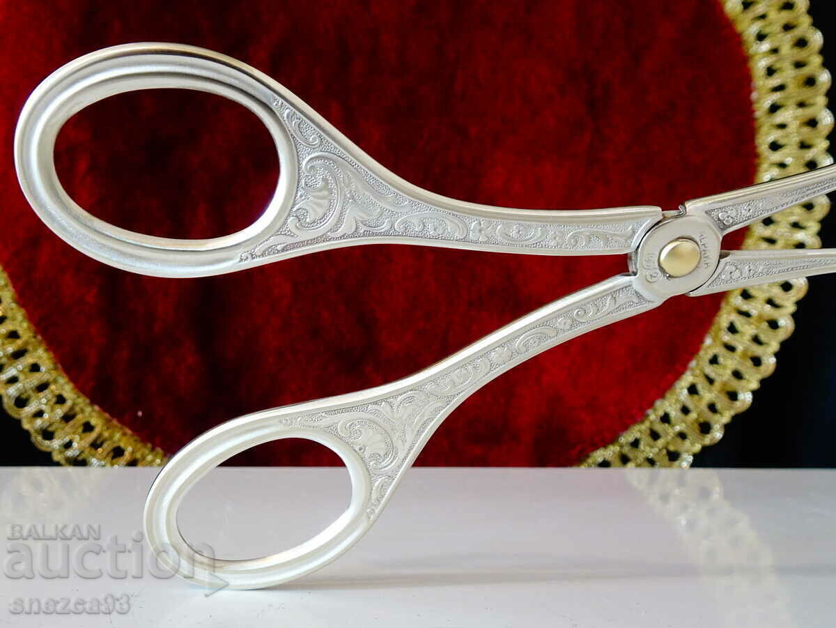 Silver plated serving clip, jewel. - 7 Silver plated serving clip, jewel. - 7