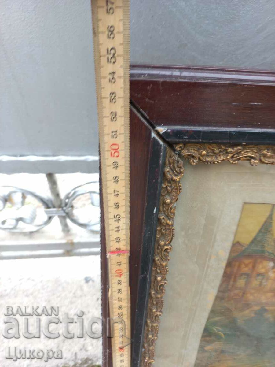 OLD ROYAL PAINTING LITHOGRAPH HUNTING SCENE - 5