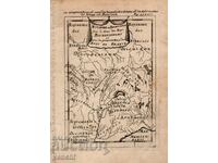 1719 - ENGRAVING - MAP OF BURGUNDY, FRANCE - ORIGINAL