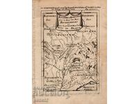 1719 - ГРАВЮРА - КАРТА НА БУРГУНДИЯ, ФРАНЦИЯ - ОРИГИНАЛ +