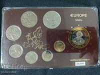 Малта 1998-2004 - Комплектен сет от 7 монети + медал