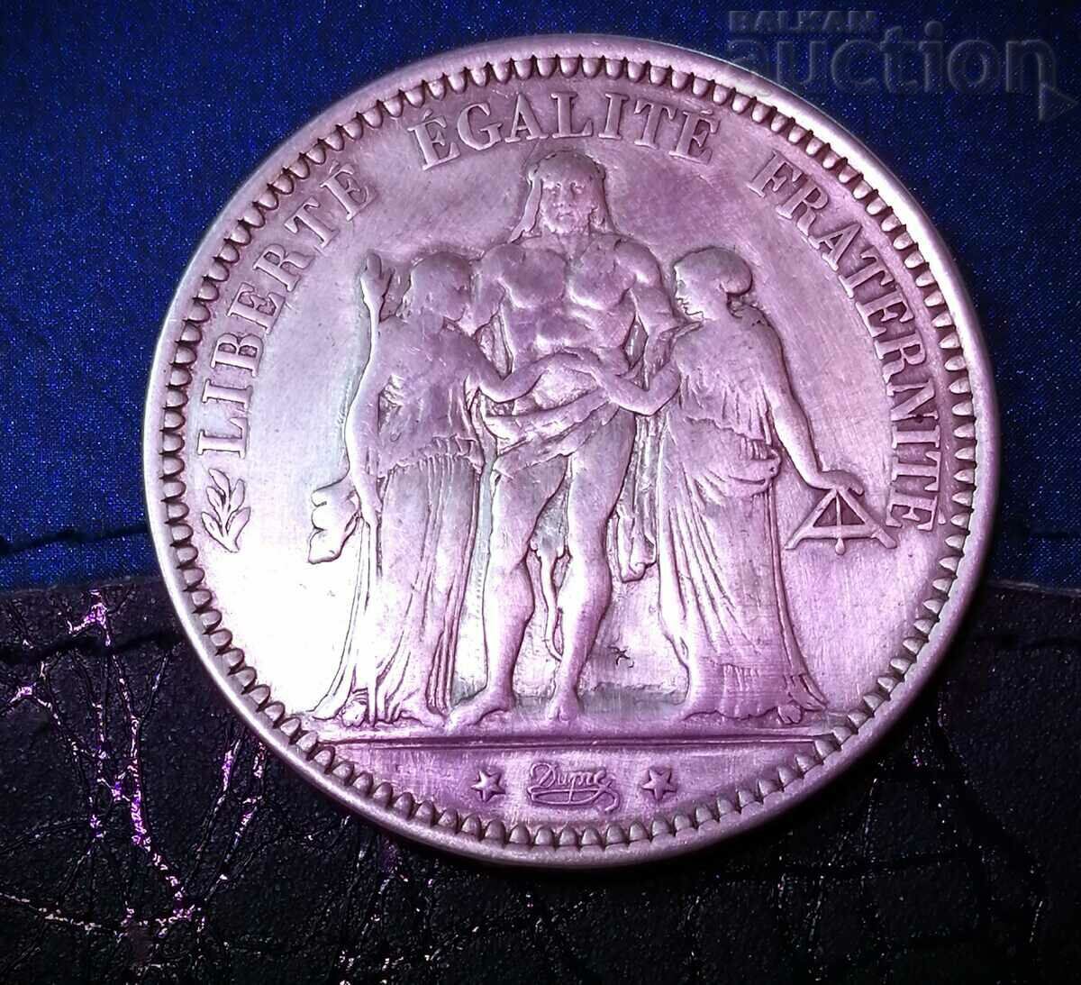 5 franci 1873
