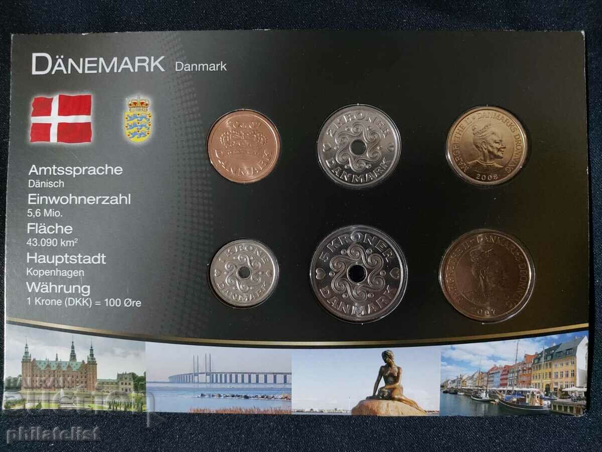 Дания 2007-2013 - Комплектен сет от 6 монети