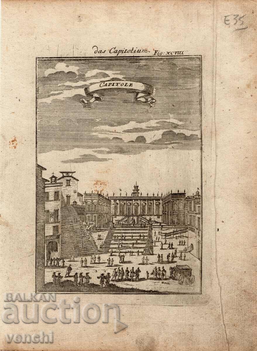 1719 - GRAVURA - CAPITOL, ROMA - ORIGINAL