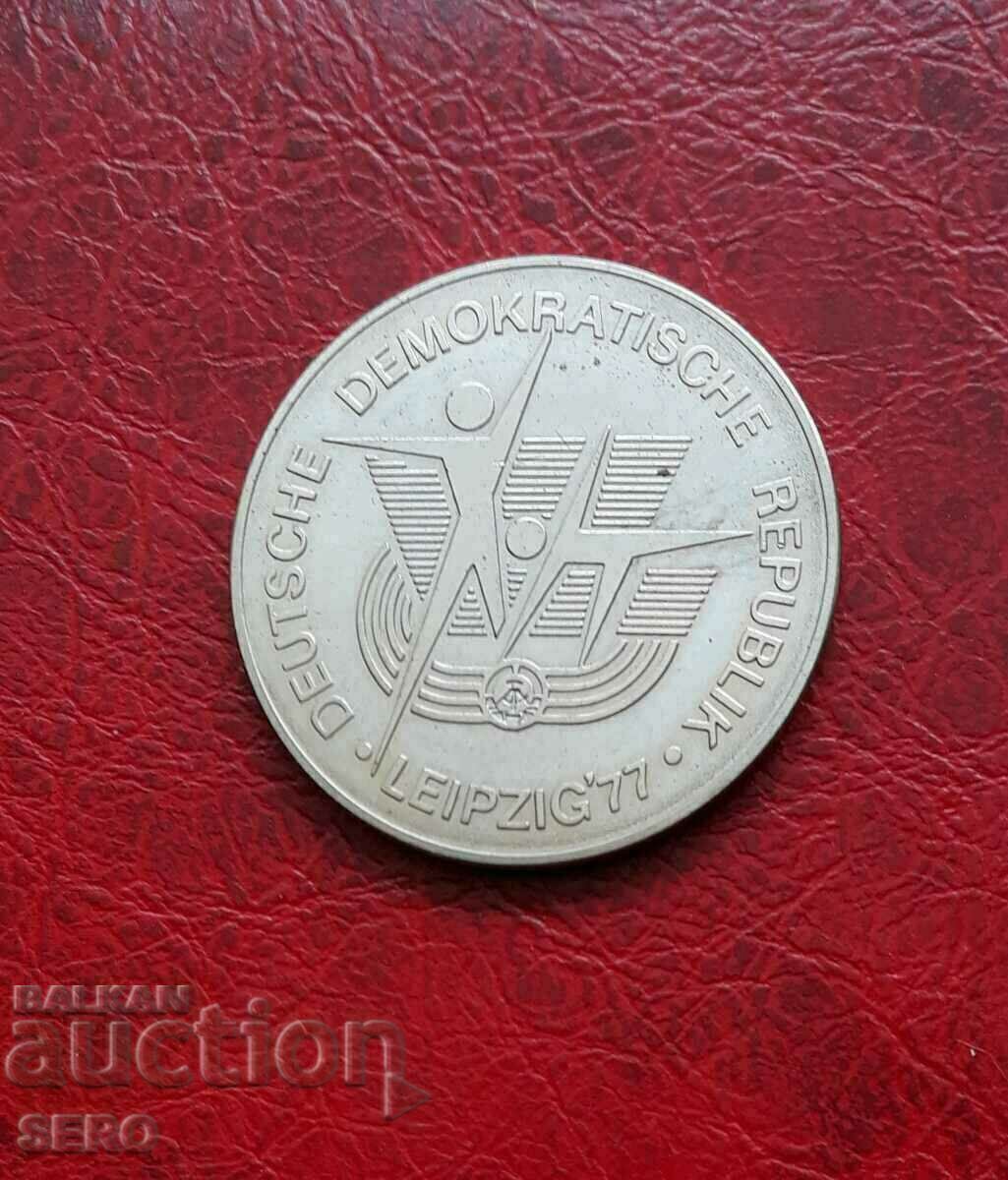 Germany-GDR-medal -Leipzig 1977