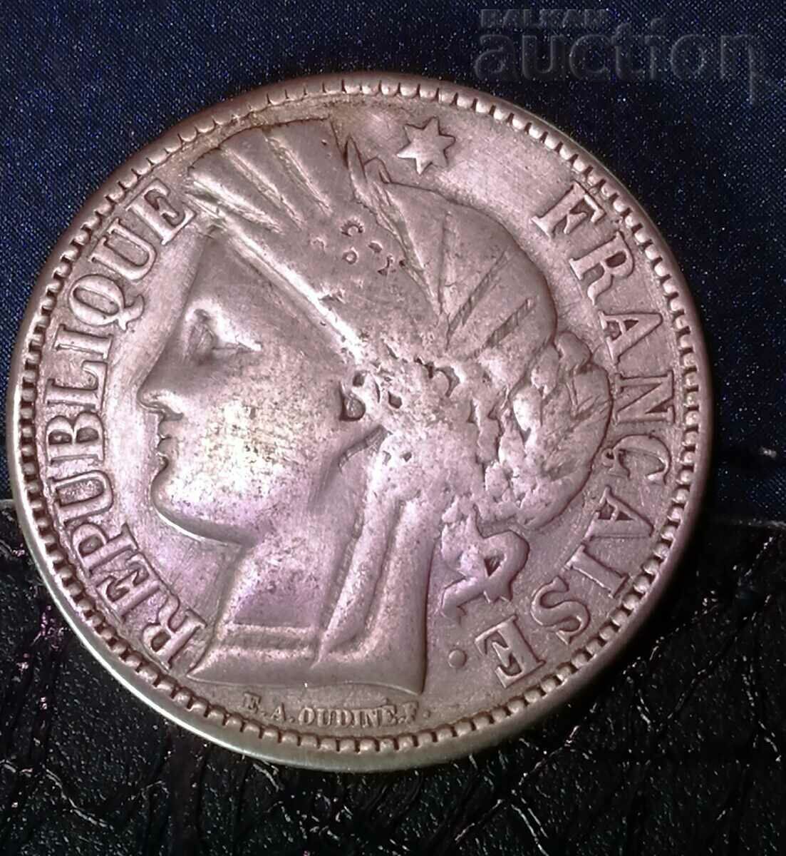 2 franci 1871.