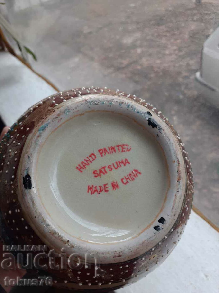 Delivery of Satsuma Satsuma old large vase jar with lid porcelain Delivery of Satsuma Satsuma old large vase jar with lid porcelain