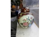 Satsuma Satsuma old vase jar with lid porcelain seal