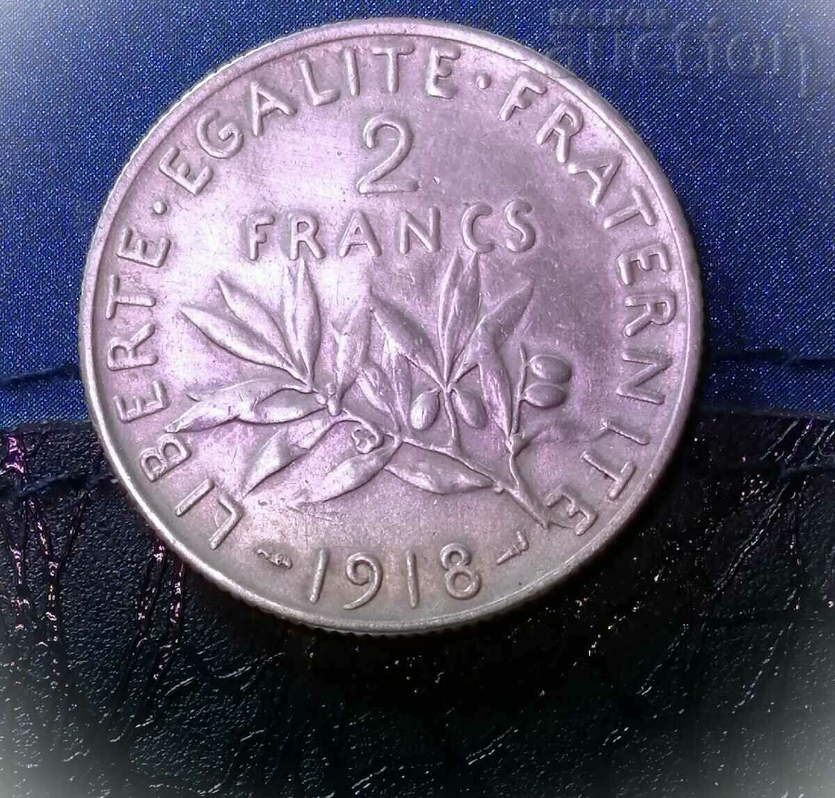 2 franci 1918, Franta