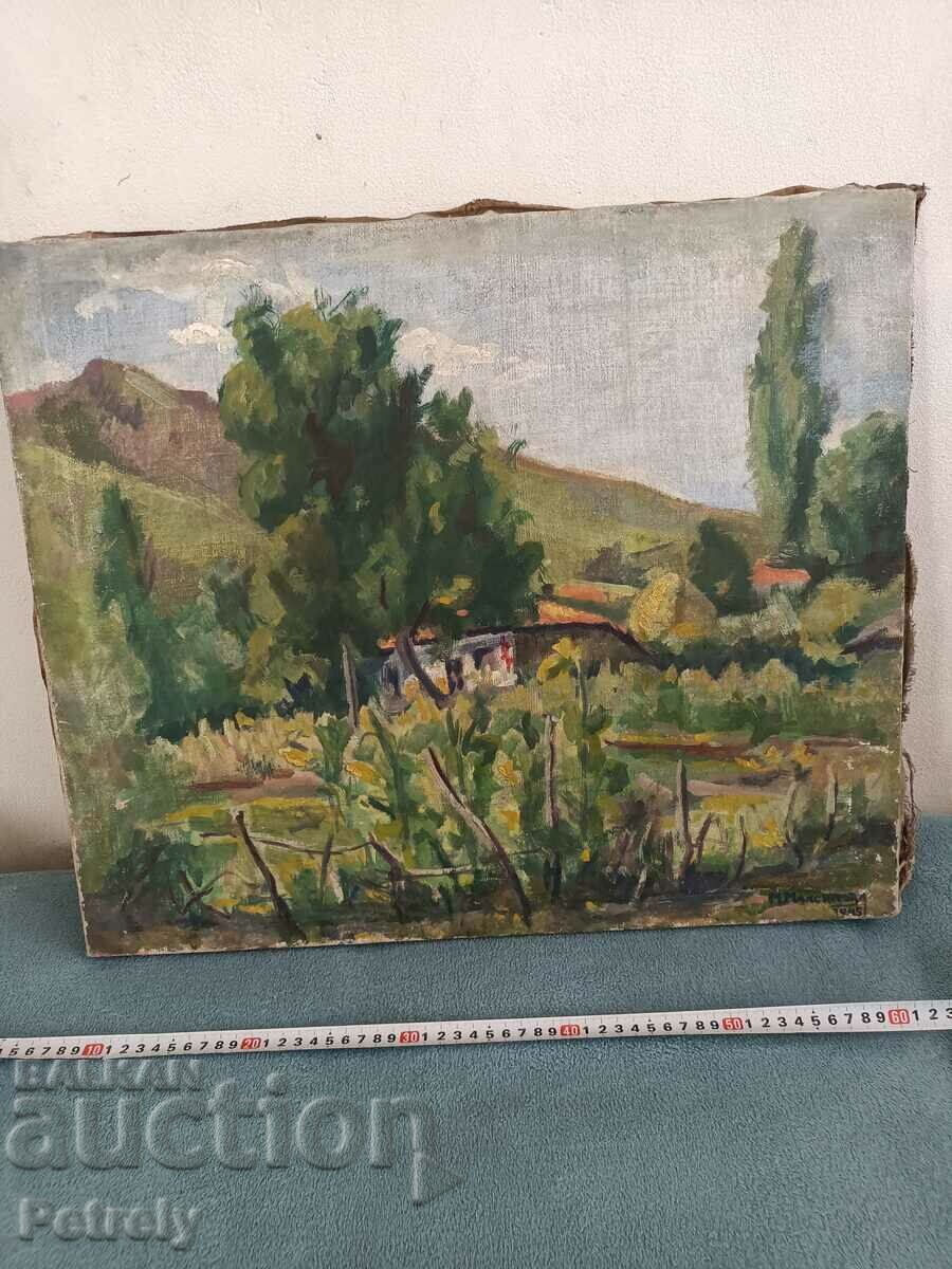 Old oil painting