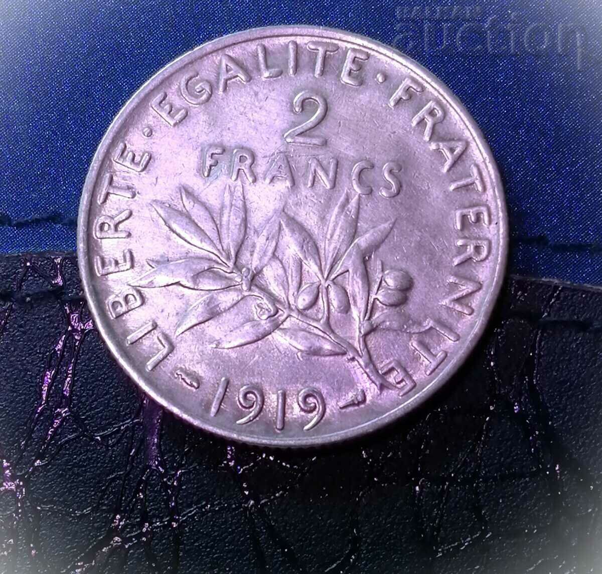 2 franci 1919, Franța