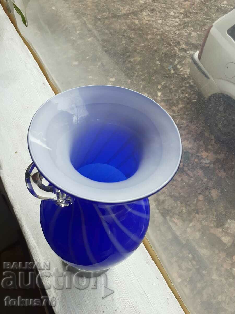 Large blue Murano vase - 5 Large blue Murano vase - 5