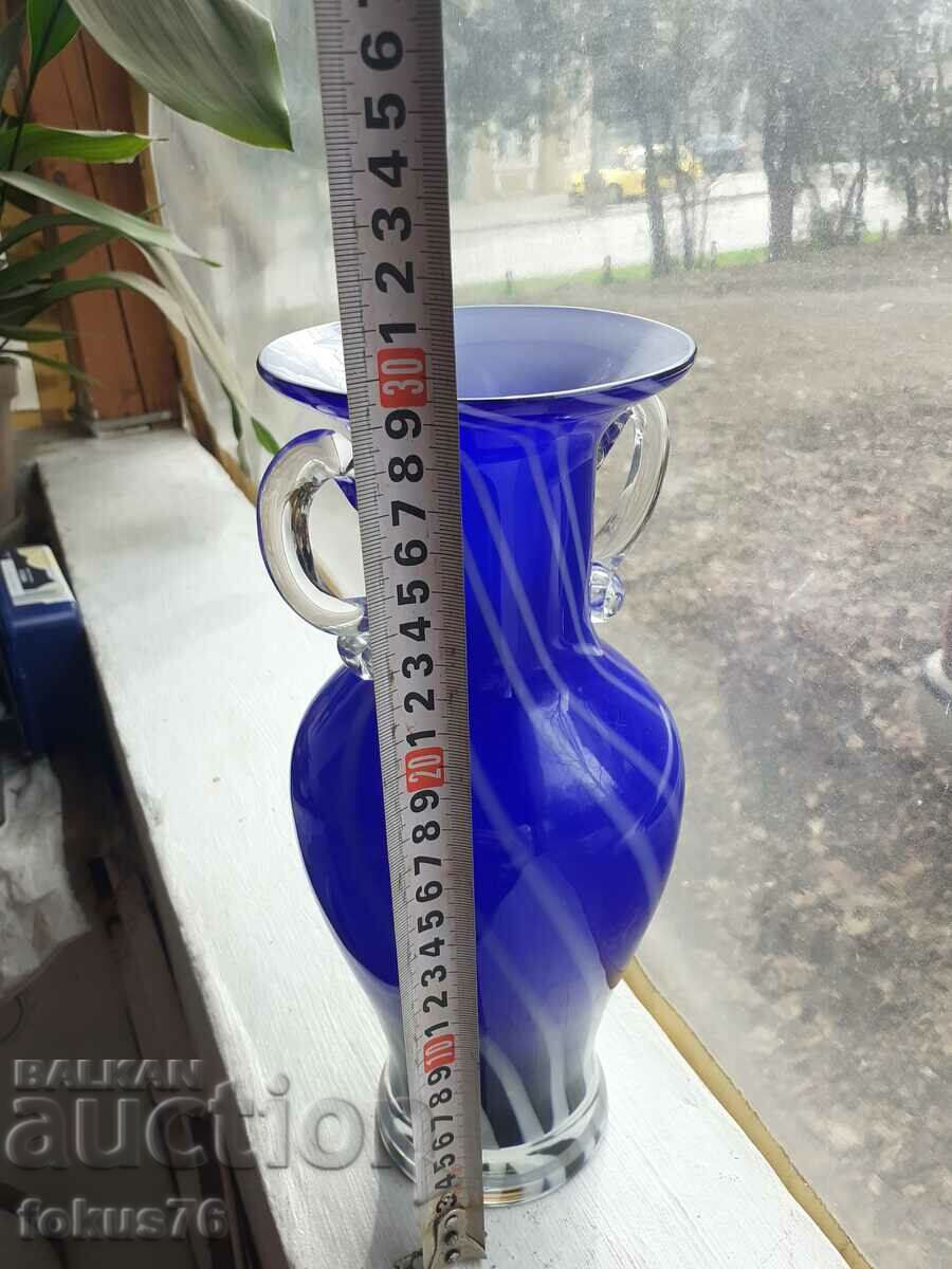 Large blue Murano vase - 7 Large blue Murano vase - 7