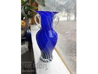 Large blue Murano vase