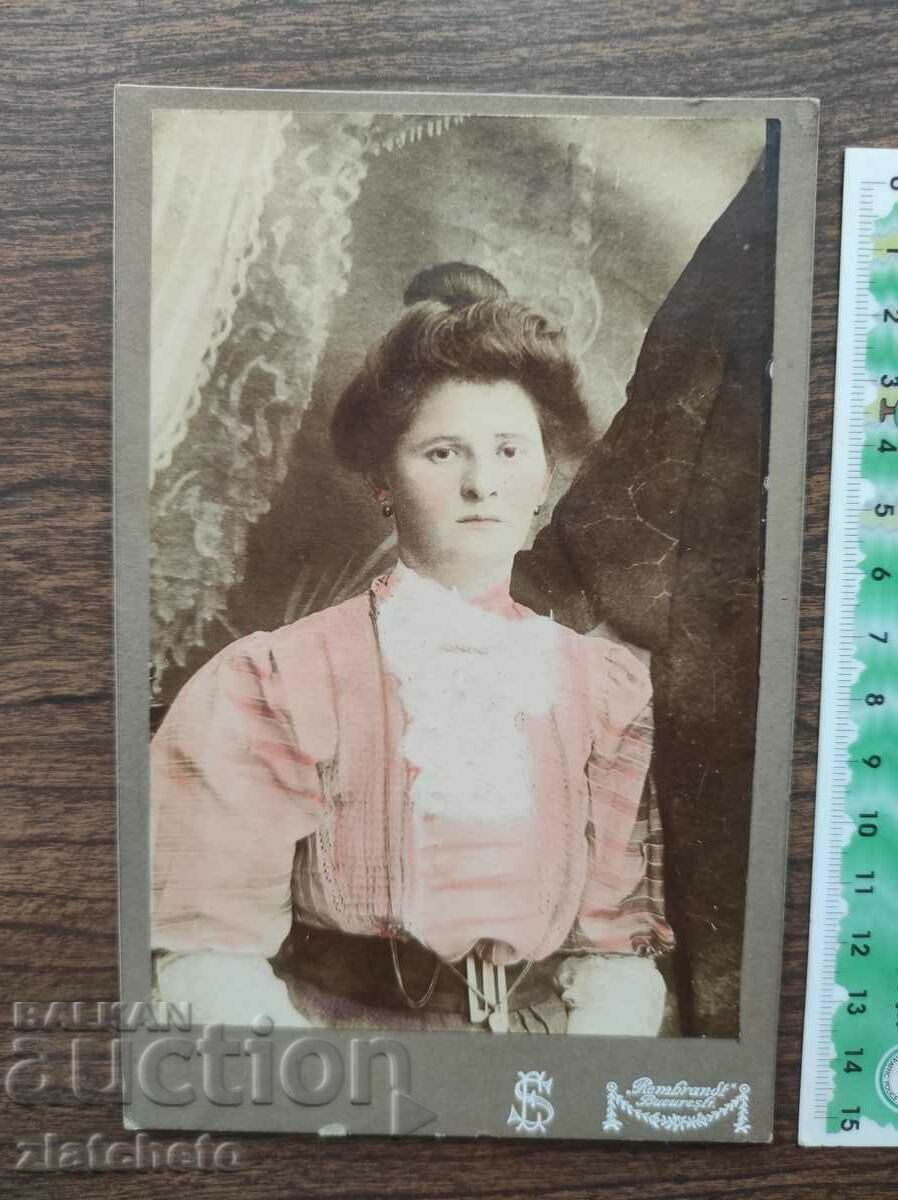 Old picture cardboard - studio Rembrandt Bucuresti with price 40.00 BGN | € 20.45 Old picture cardboard - studio Rembrandt Bucuresti with price 40.00 BGN | € 20.45