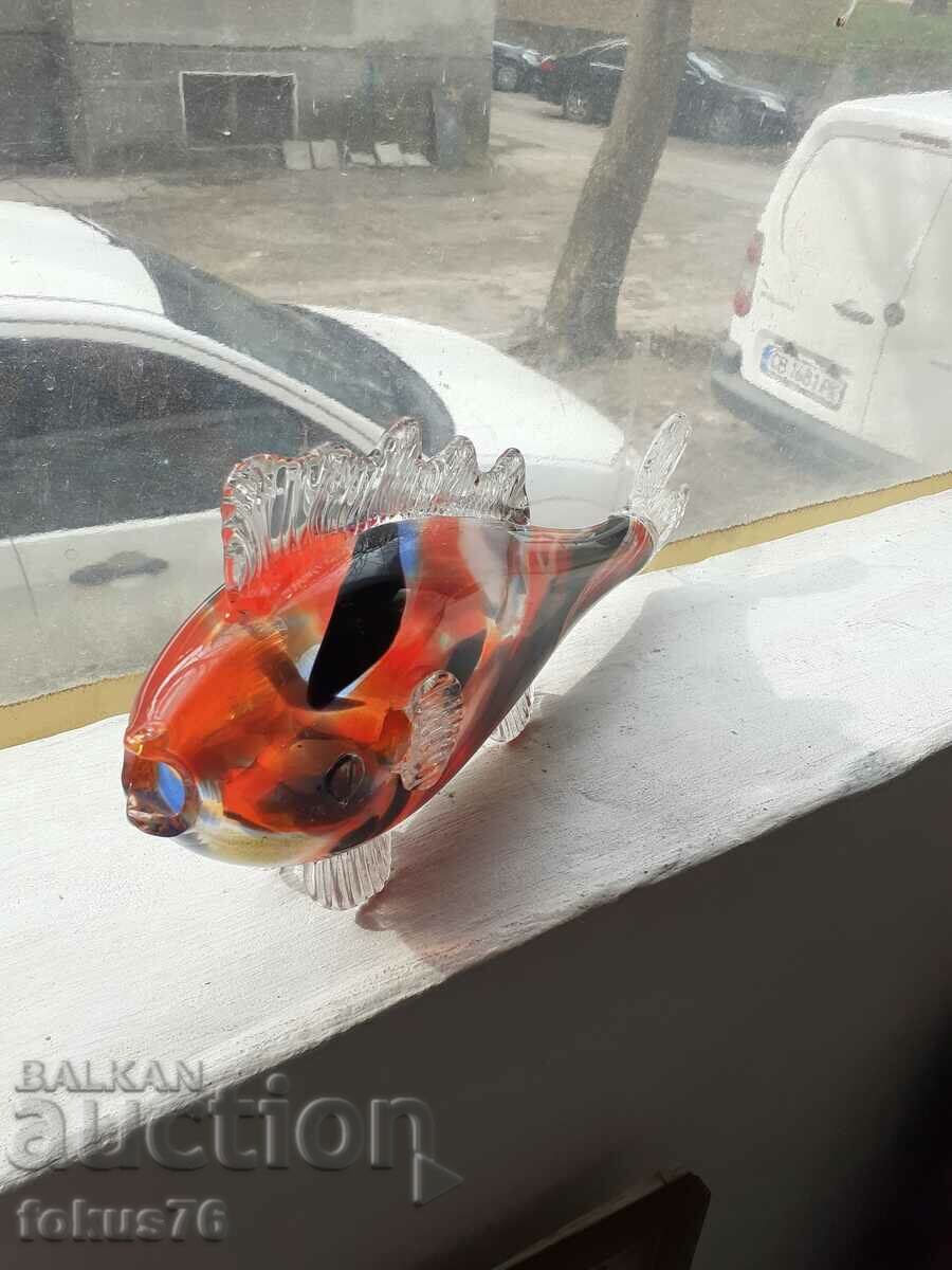 Delivery of Large fish Murano figure statuette glass