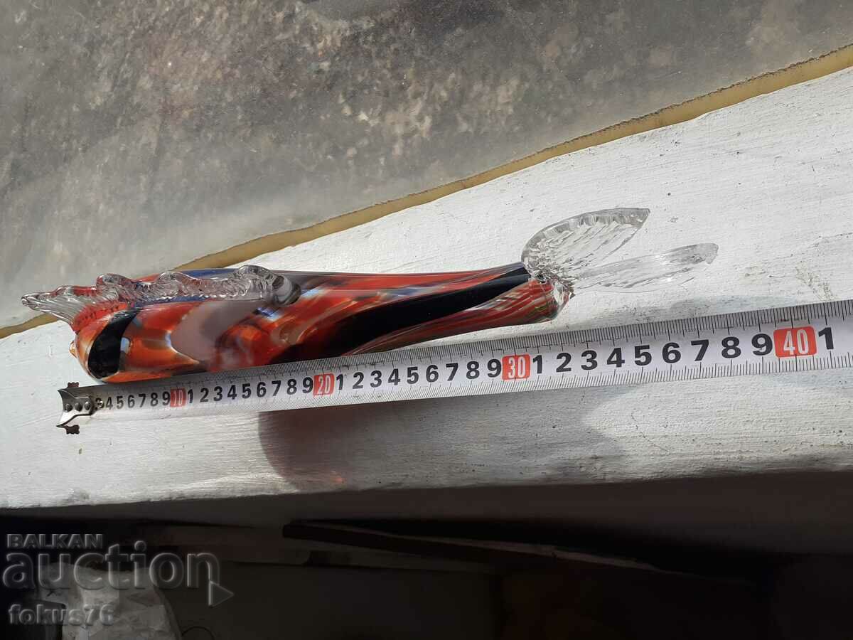 Large fish Murano figure statuette glass - 7