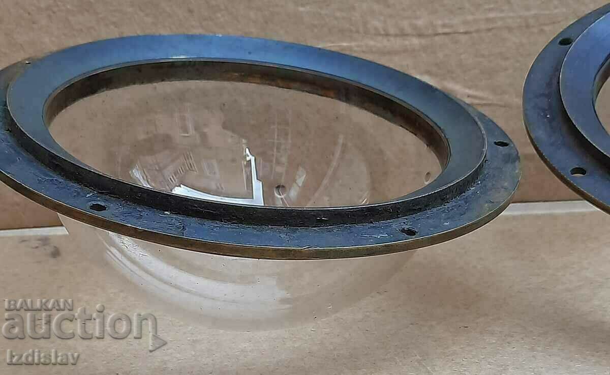 2 pcs glass cupulas with brass for marine compass - 7 2 pcs glass cupulas with brass for marine compass - 7