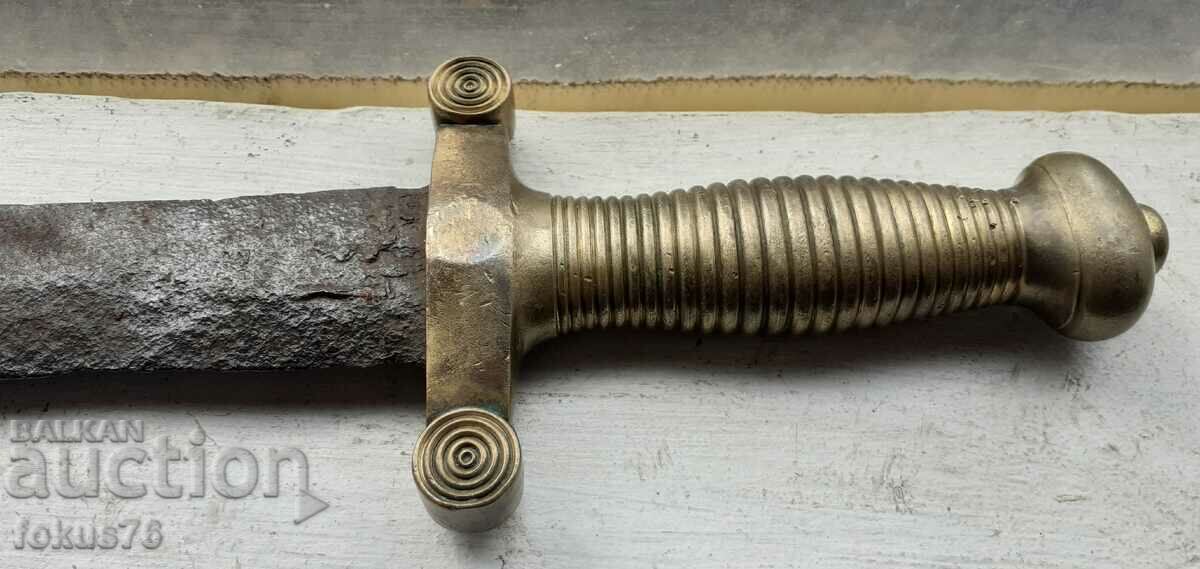 Autentic vechi satar cuțit sabie sabie coasă - 6
