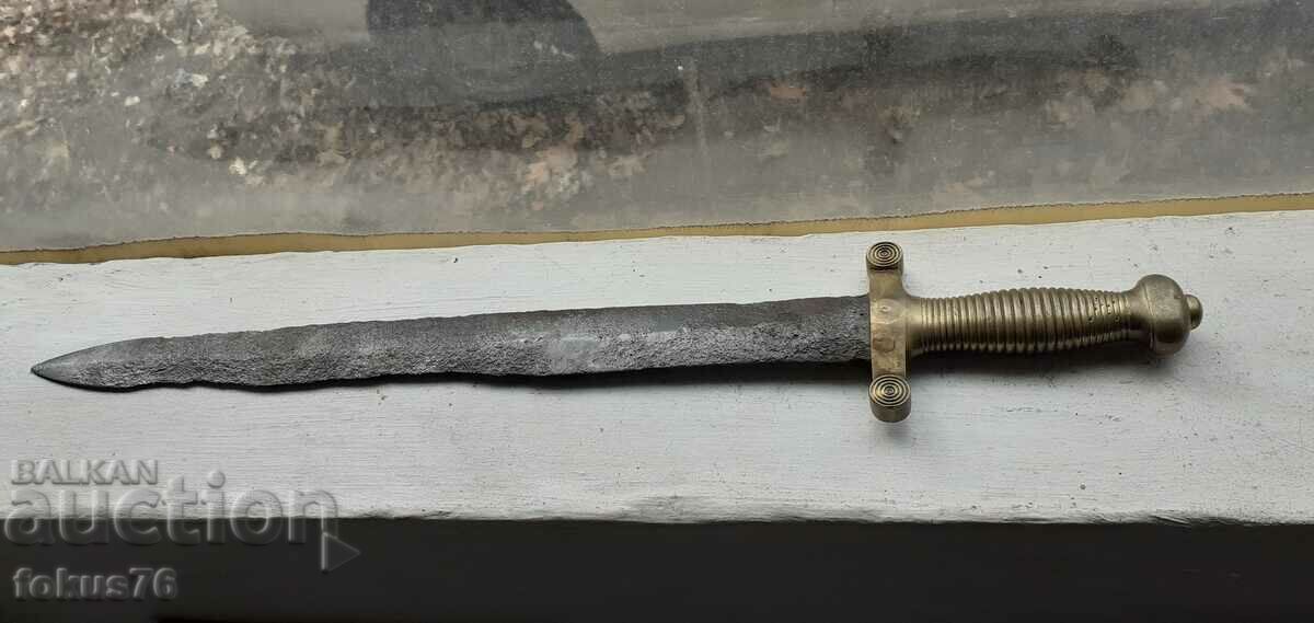 Authentic old cleaver knife sword saber scythe