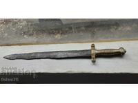 Αυθεντικό παλιό μαχαίρι μαχαίρι σπαθί σπαθί δρεπάνι