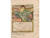 1719 - ENGRAVING - MAP OF ILLYRIA - ORIGINAL