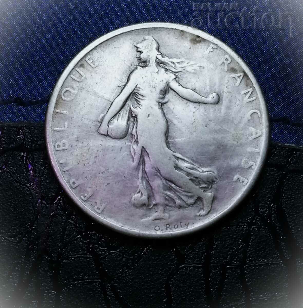 1 franc 1899, Franța, Argint. - 5 grame, proba 835.