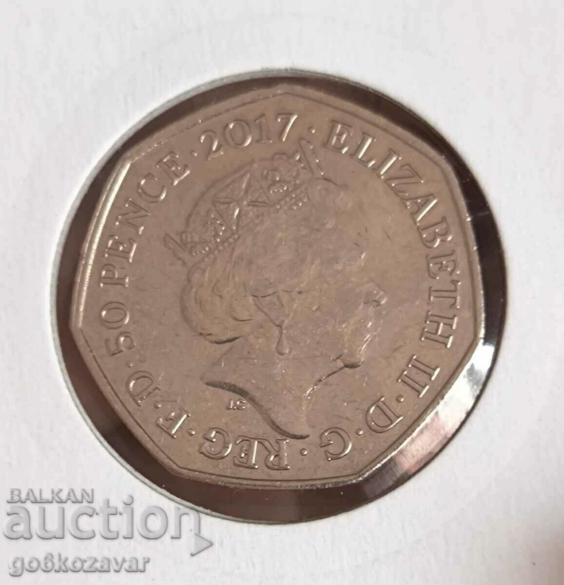 Great Britain 50 pence 2017 Jubilee! with price 5.50 BGN | € 2.81 Great Britain 50 pence 2017 Jubilee! with price 5.50 BGN | € 2.81
