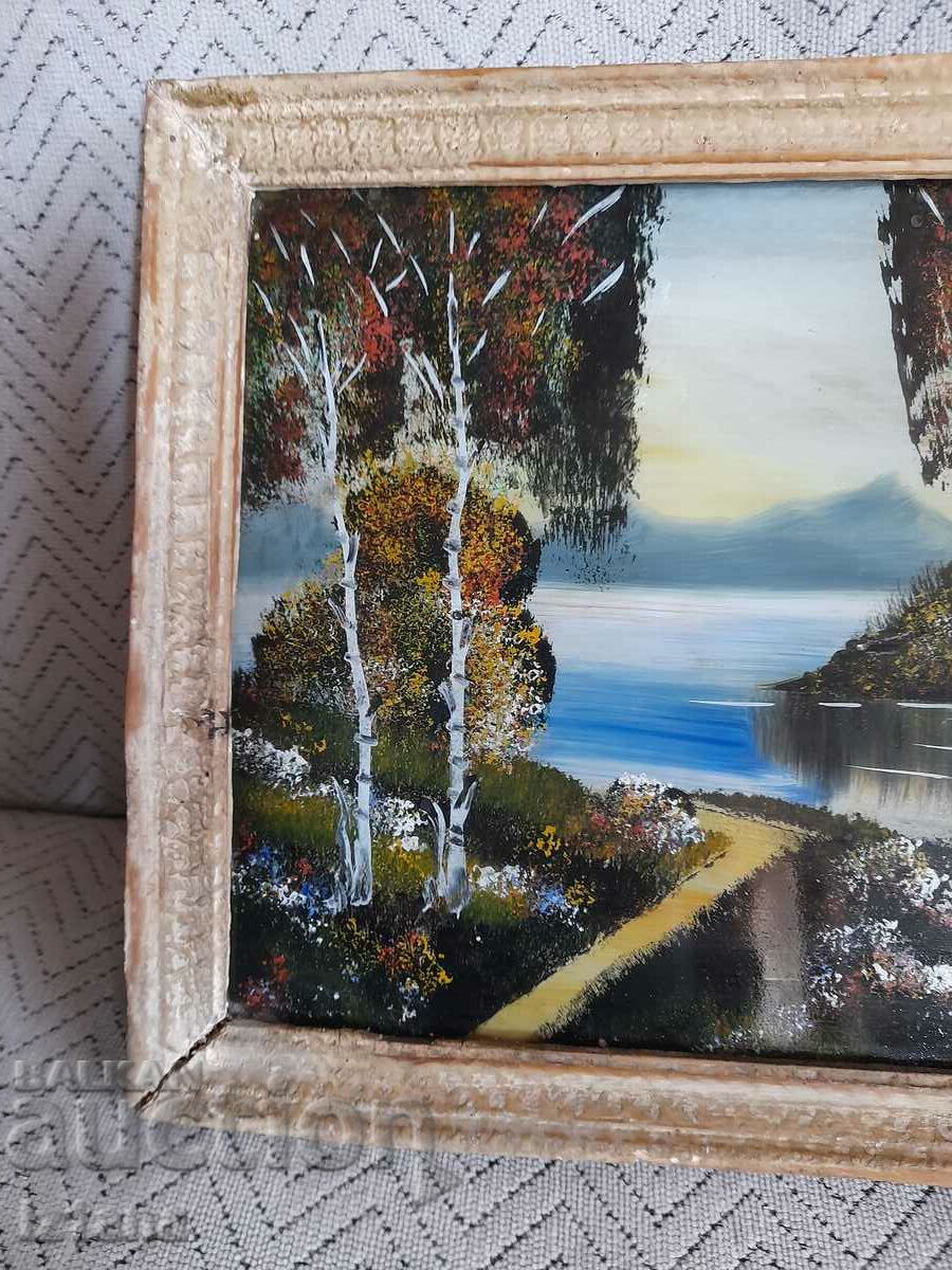 Old painting with price 25.00 BGN | € 12.78 Old painting with price 25.00 BGN | € 12.78