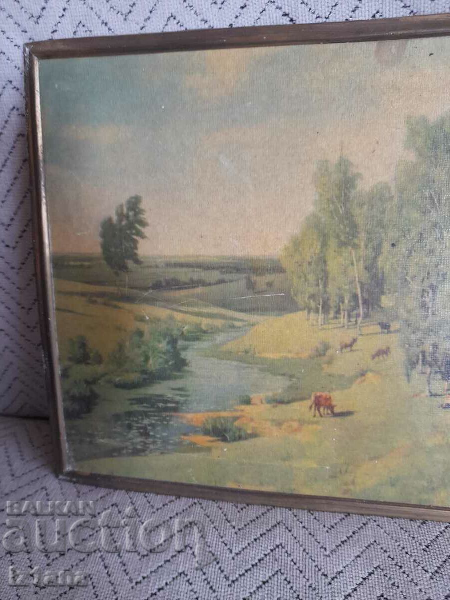 Old painting with price 20.00 BGN | € 10.23 Old painting with price 20.00 BGN | € 10.23
