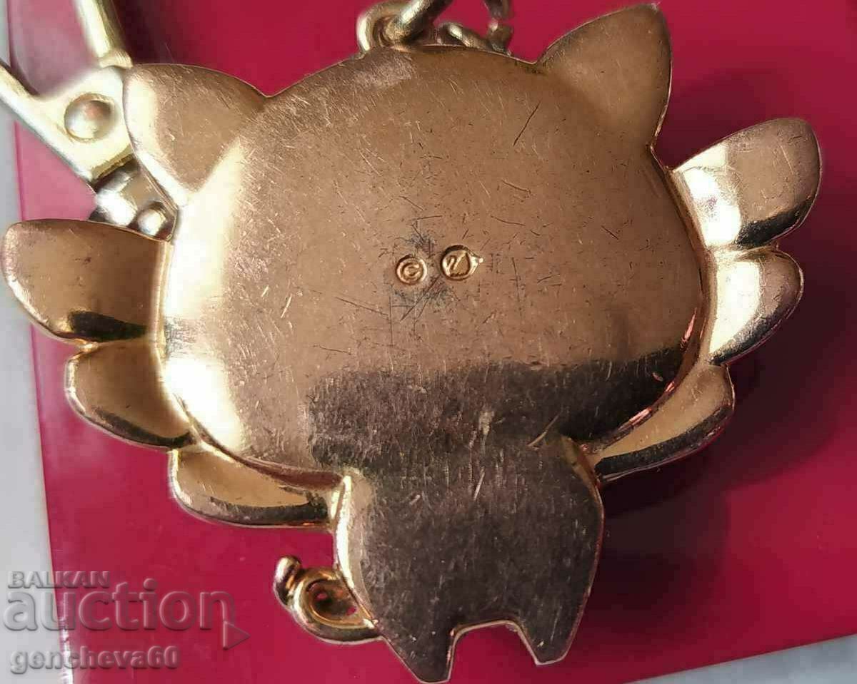 Swarovski key holder, gold plated - 5 Swarovski key holder, gold plated - 5