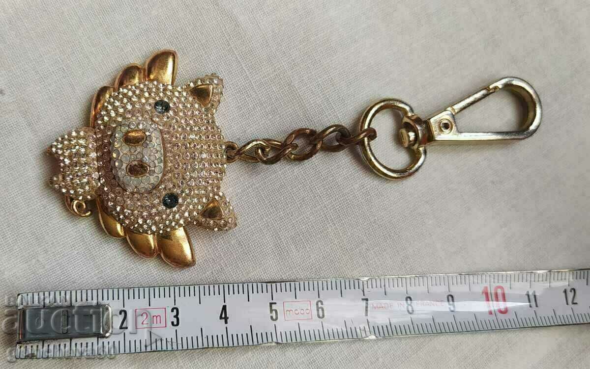 Swarovski key holder, gold plated - 7 Swarovski key holder, gold plated - 7