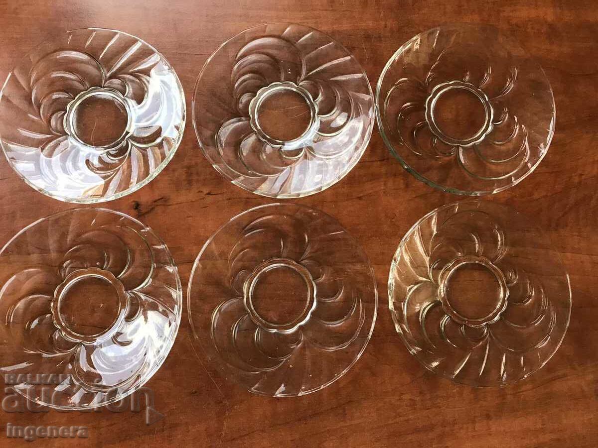 PLATE GLASS RELIEF -6 PCS. with price 14.00 BGN | € 7.16