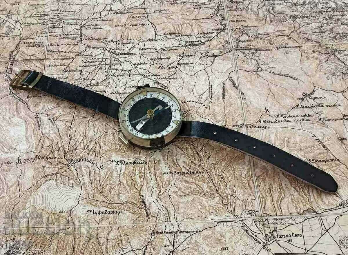 FOR SALE AN OLD MILITARY BULGARIAN MANUAL MECHANICAL COMPASS