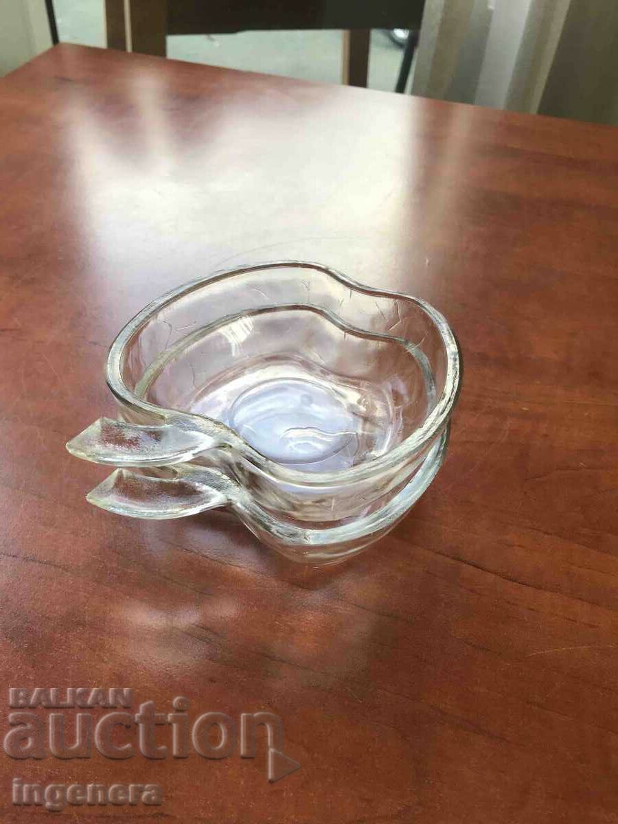 NUTS BOWL GLASS NUTS-2 PCS. - 7 NUTS BOWL GLASS NUTS-2 PCS. - 7