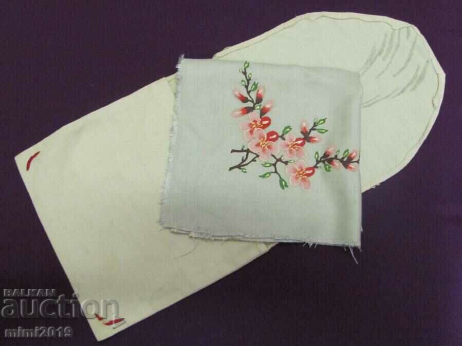 30's Ladies Toiletries and Towels hand painted - 5 30's Ladies Toiletries and Towels hand painted - 5