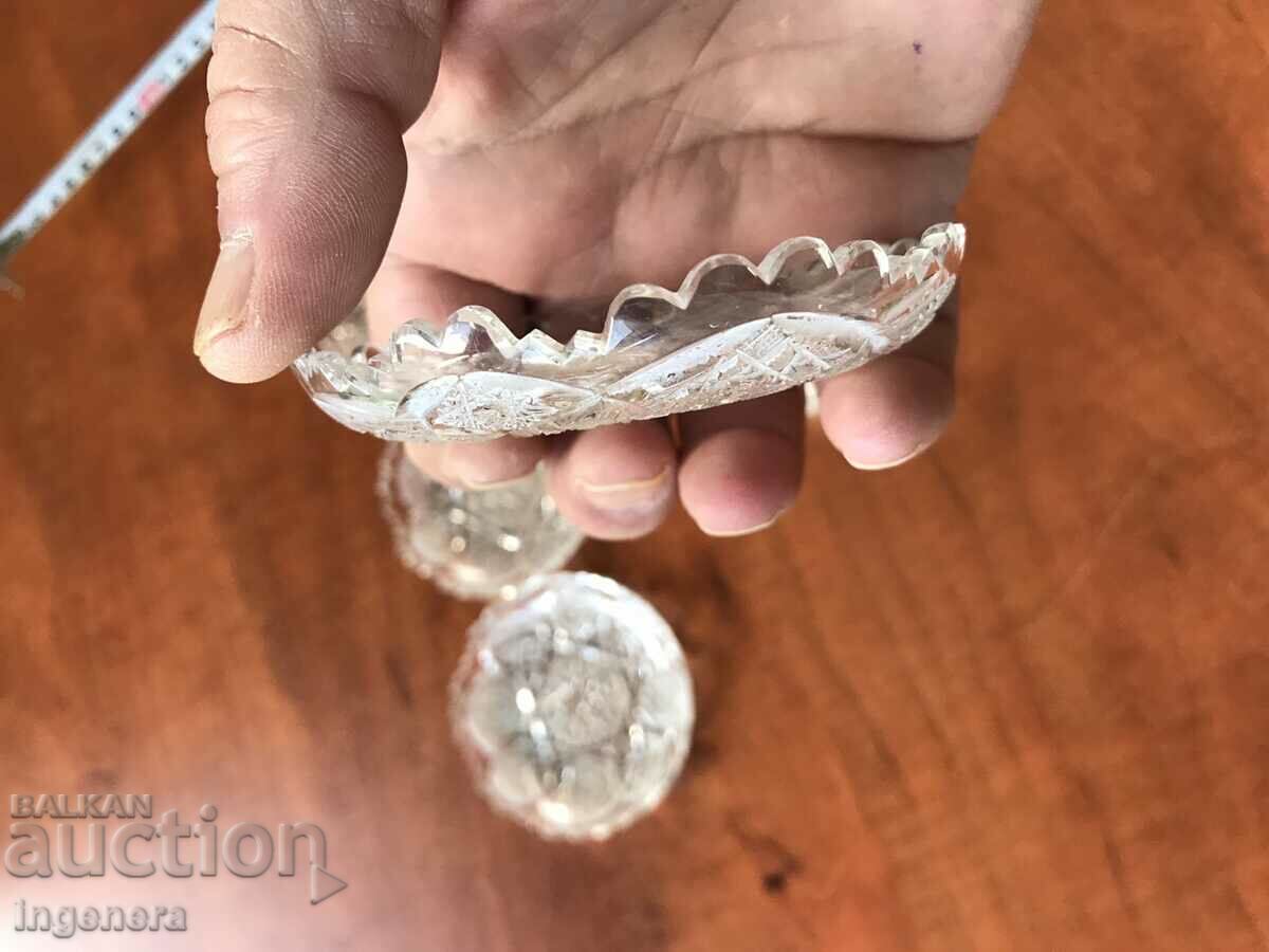 Delivery of PLATE GLASS CRYSTAL FOR WHITE SWEETS FROM SOCA SET OF 6 PCS. Delivery of PLATE GLASS CRYSTAL FOR WHITE SWEETS FROM SOCA SET OF 6 PCS.