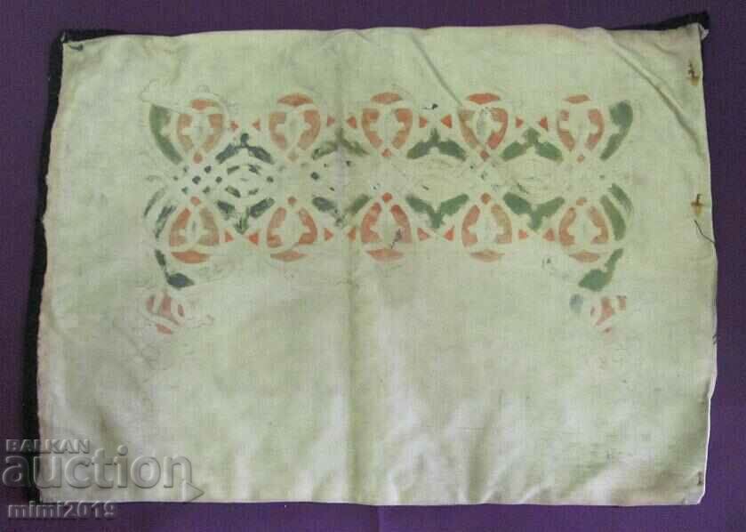 19th Century Folk Art Hand Embroidered Cushion Cover - 6 19th Century Folk Art Hand Embroidered Cushion Cover - 6