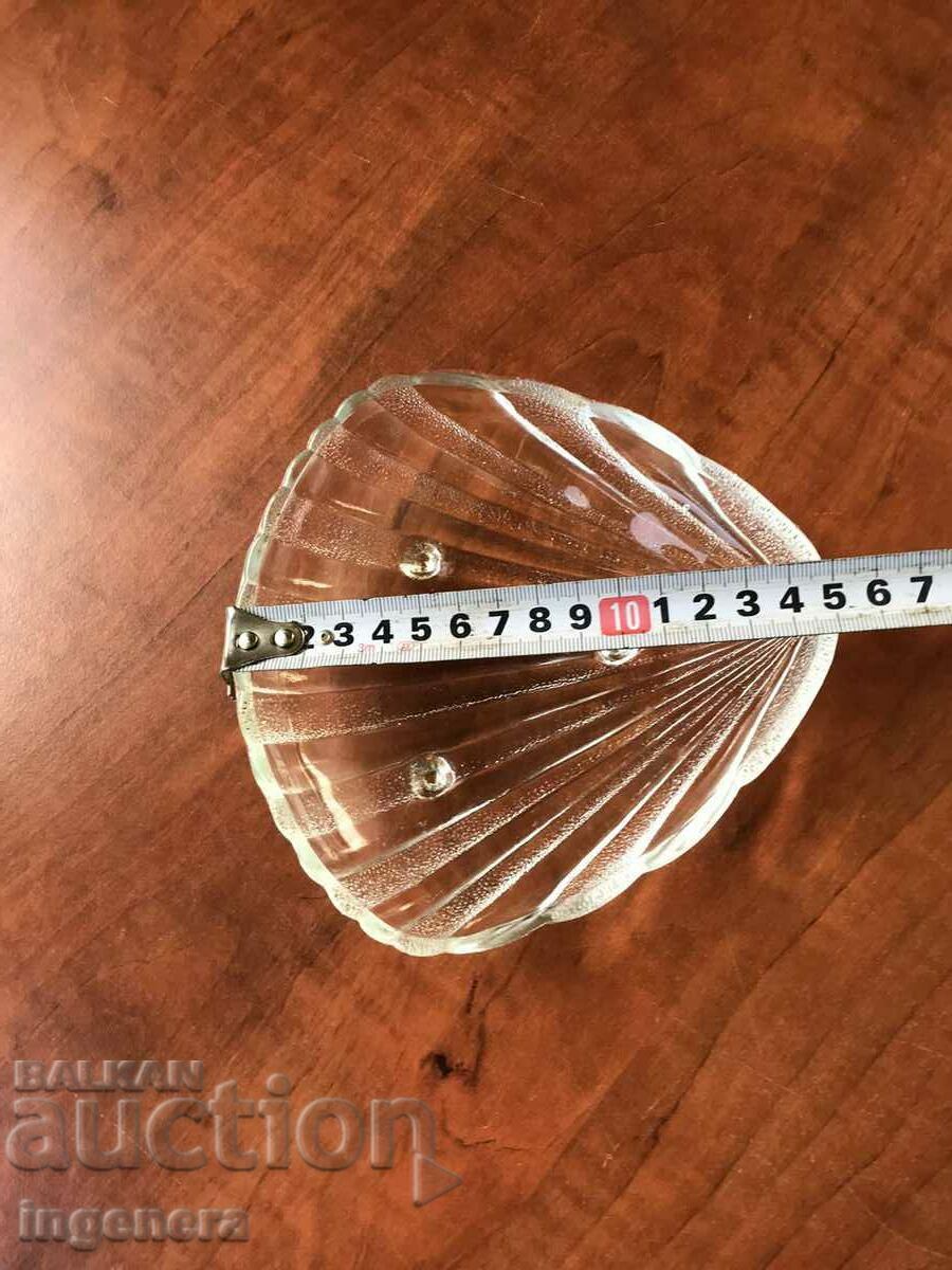 BOWL FOR CANDY FRUIT NUTS GLASS EMBOSSED FROM SOCA with price 9.00 BGN | € 4.60 BOWL FOR CANDY FRUIT NUTS GLASS EMBOSSED FROM SOCA with price 9.00 BGN | € 4.60