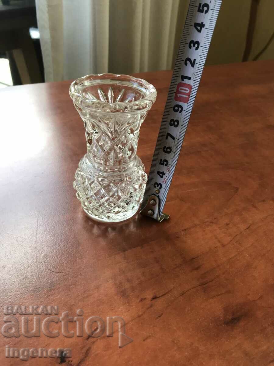 VASE VASE GLASS RELIEF THICK OF SOCA with price 6.00 BGN | € 3.07 VASE VASE GLASS RELIEF THICK OF SOCA with price 6.00 BGN | € 3.07