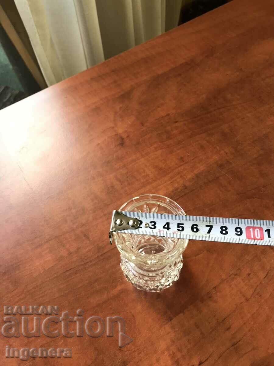 VASE VASE GLASS RELIEF THICK OF SOCA - 5 VASE VASE GLASS RELIEF THICK OF SOCA - 5