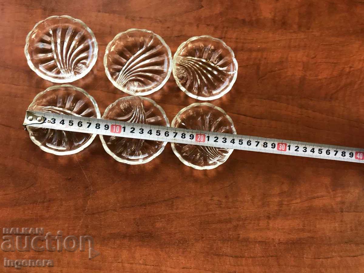 GLASS PLATE FOR WHITE SWEETS FROM SOTSA BULGARIA - 6 PCS. with price 12.00 BGN | € 6.14 GLASS PLATE FOR WHITE SWEETS FROM SOTSA BULGARIA - 6 PCS. with price 12.00 BGN | € 6.14