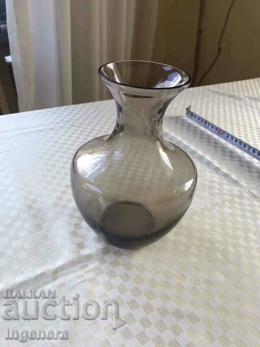 COLORED GLASS VASE